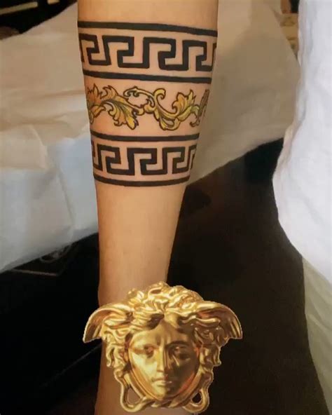 versace band tattoo meaning|versace logo tattoo.